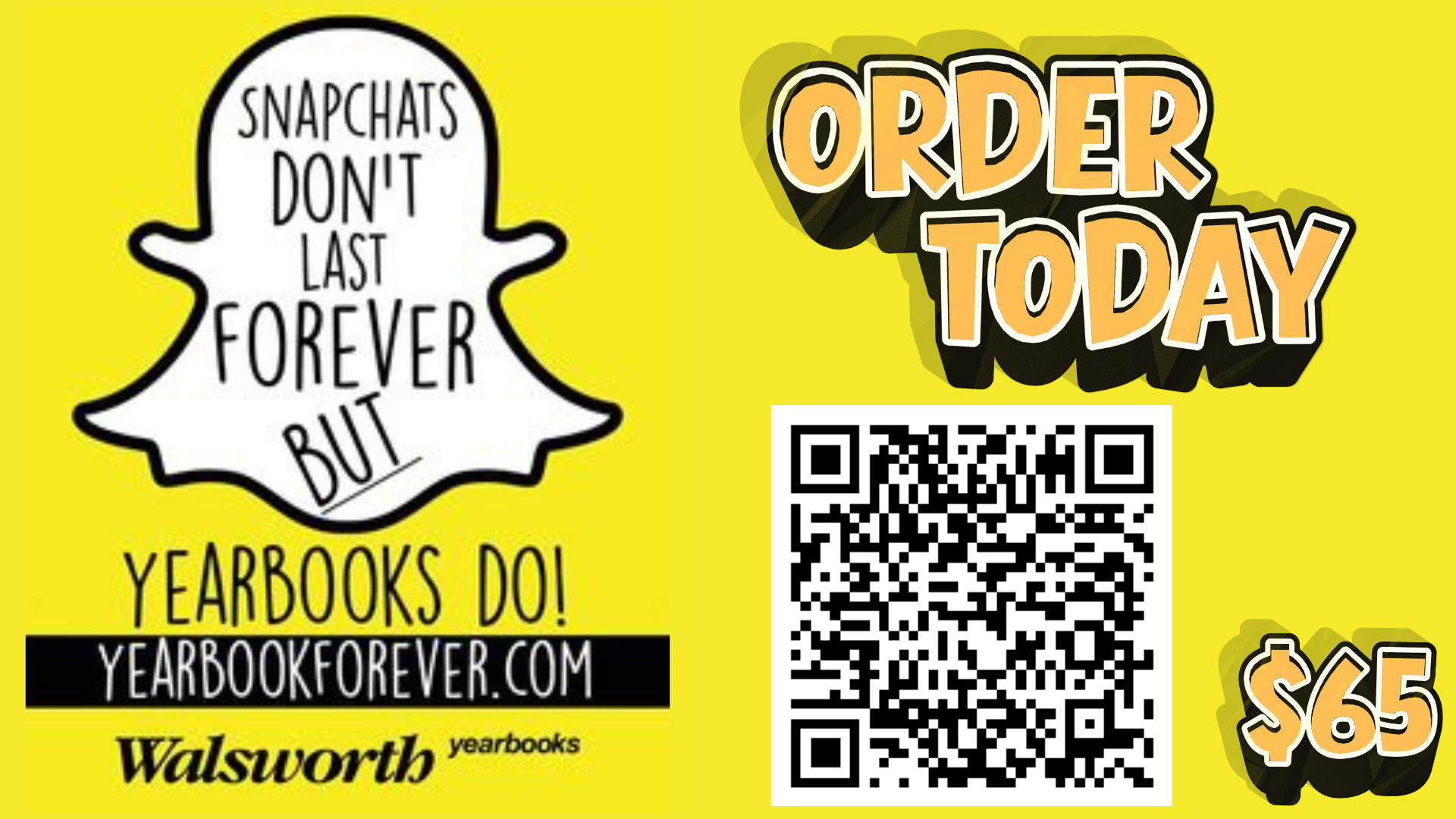 Yearbooks on Sale $65